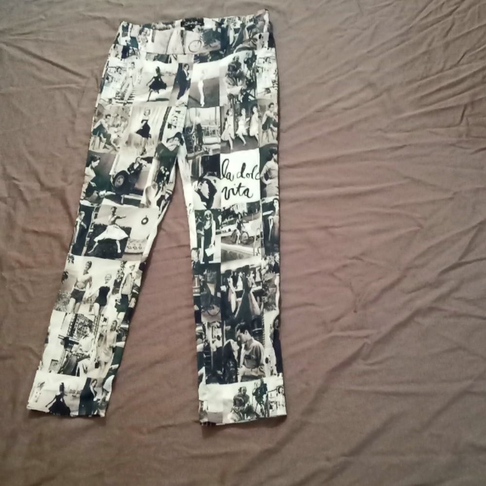 Charlie Black and white pants